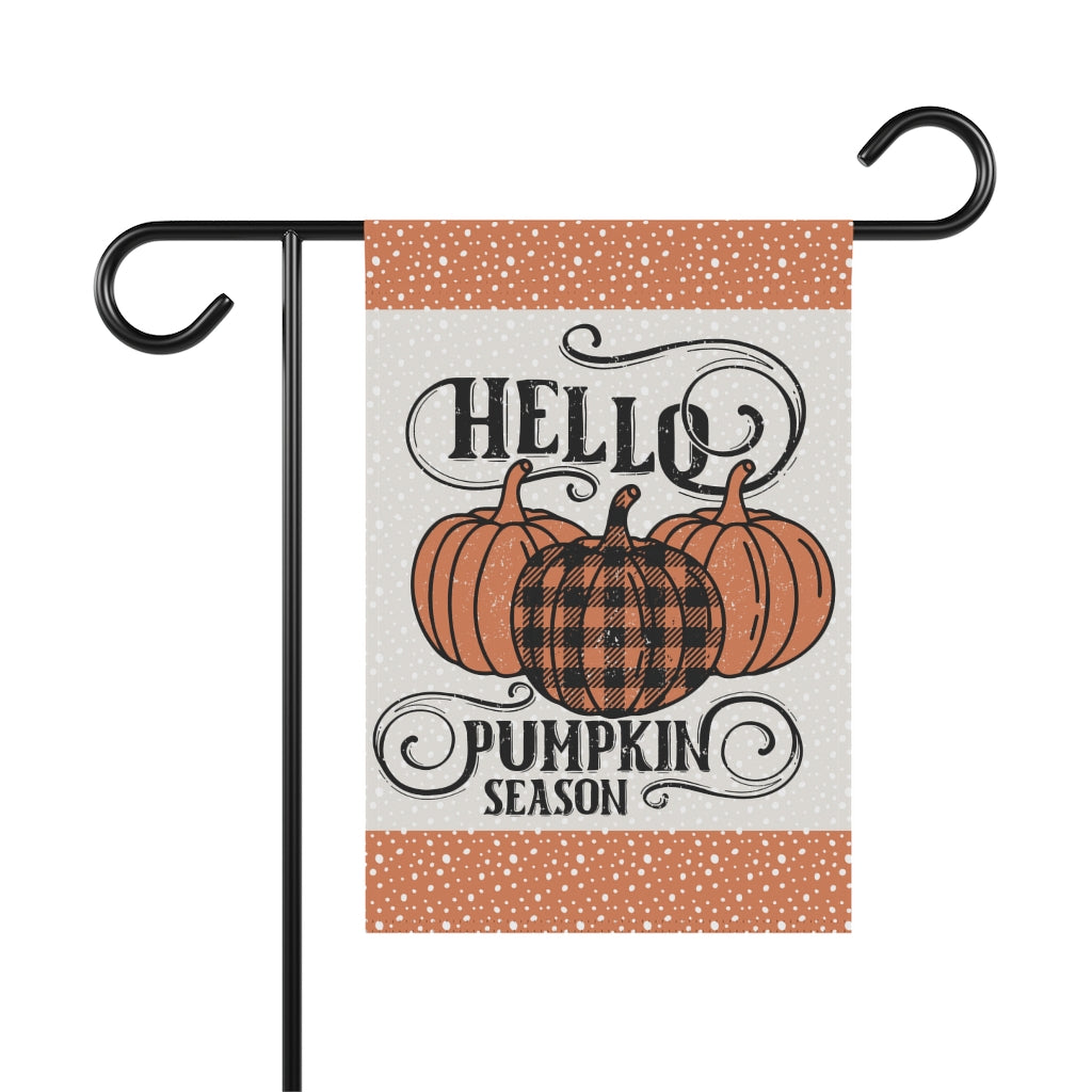 Hello Pumpkin Season Garden Flag Home Decor