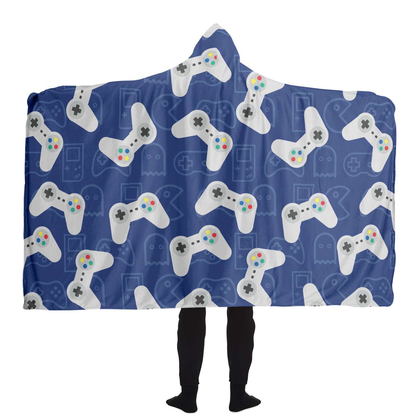 Gaming Themed Hooded Blanket Hooded Blanket - AOP