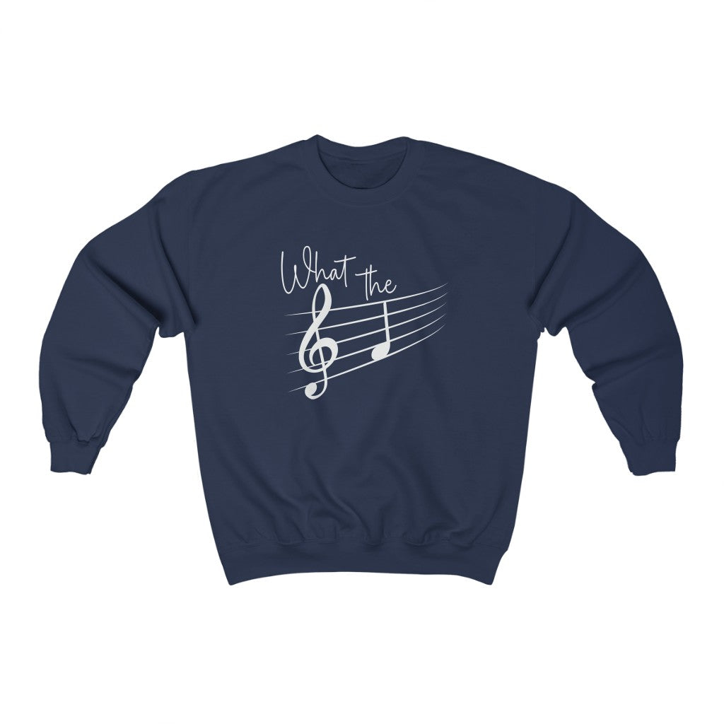 What The F Musical Note Sweatshirt, Musician Shirt, Pianist, Music Lover Tshirt, Piano, Funny, Sarcastic, Novelty, Gift, Music Teacher Gift Sweatshirt