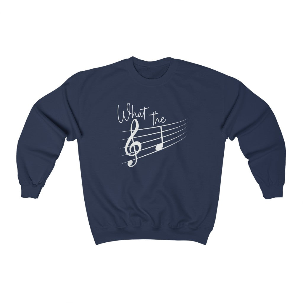 What The F Musical Note Sweatshirt, Musician Shirt, Pianist, Music Lover Tshirt, Piano, Funny, Sarcastic, Novelty, Gift, Music Teacher Gift - Premium Sweatshirt - Just $29.50! Shop now at Nine Thirty Nine Design