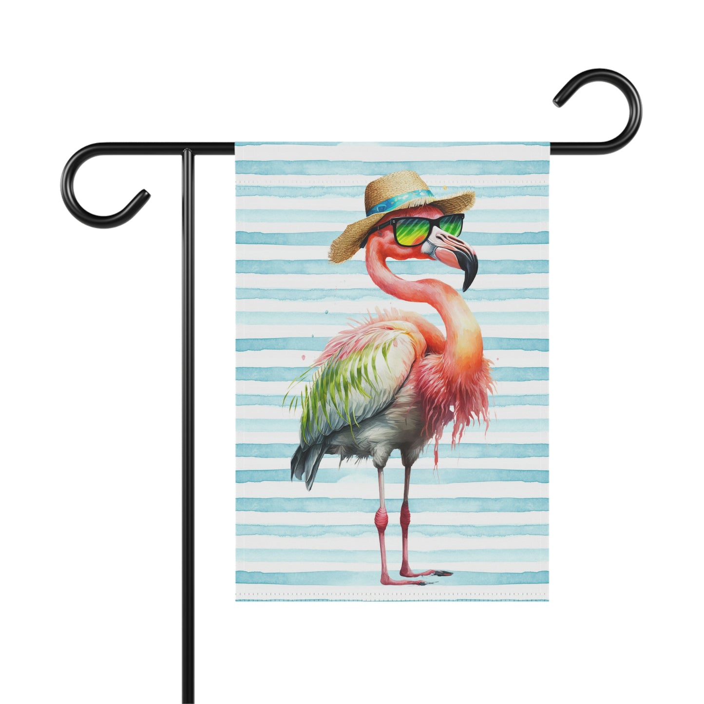 Flamingo Summer Beach Garden Flag