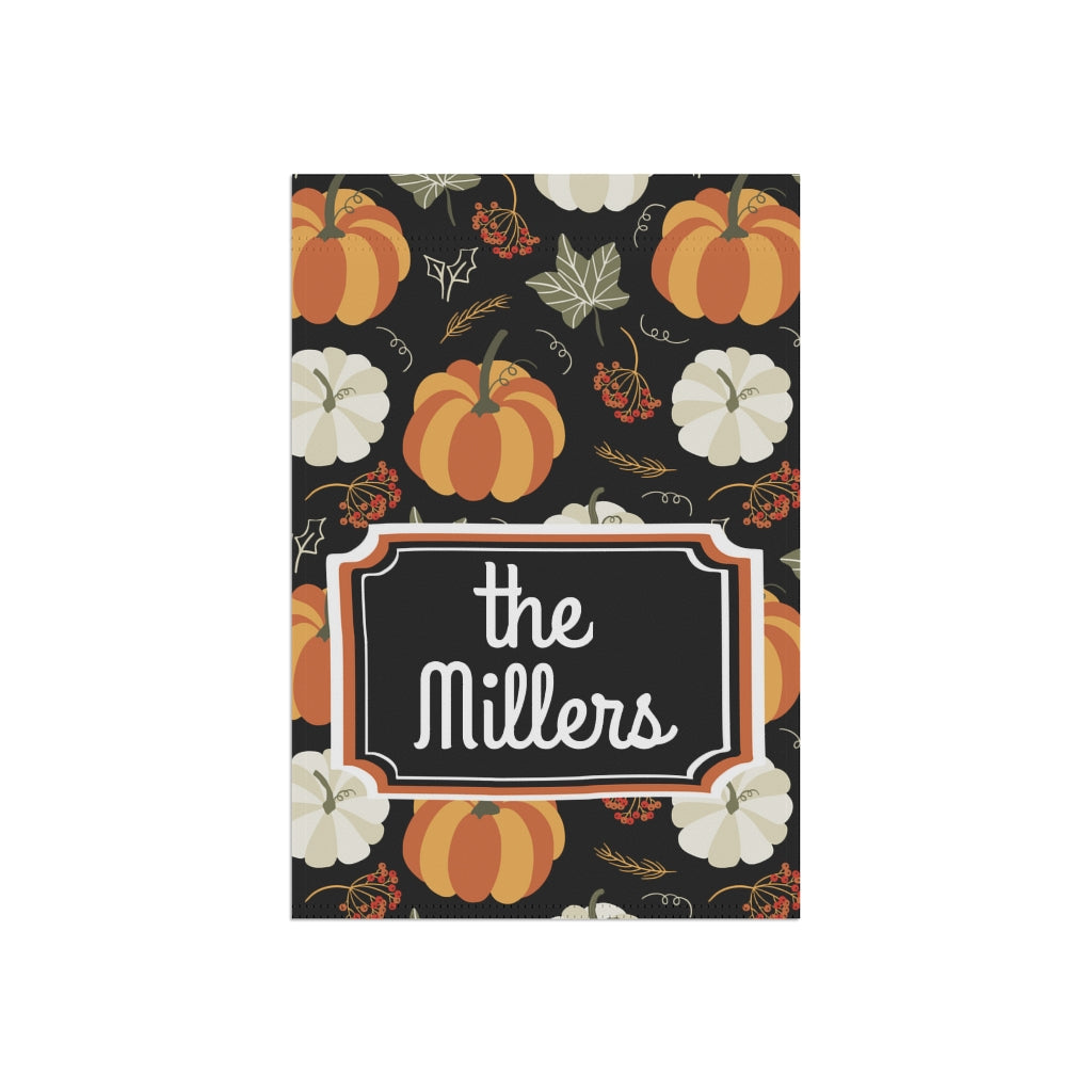 Personalized Pumpkin Garden Flag Home Decor