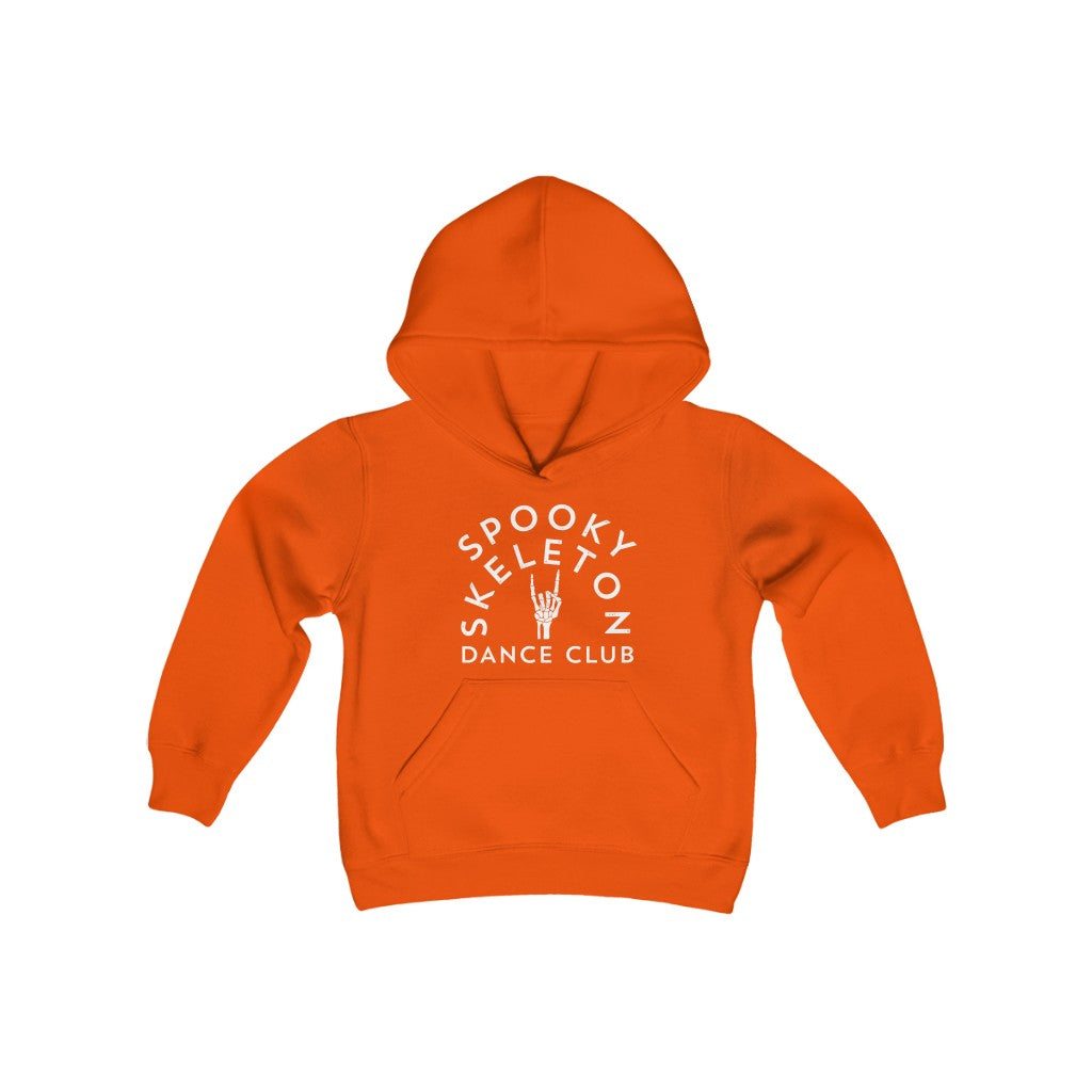 Spooky Skeleton Dance Club Hooded Sweatshirt - Youth