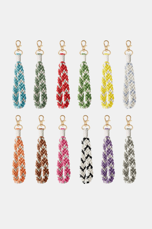 Macrame Wristlet Key Chain - Premium Key Chains - Just $9! Shop now at Nine Thirty Nine Design