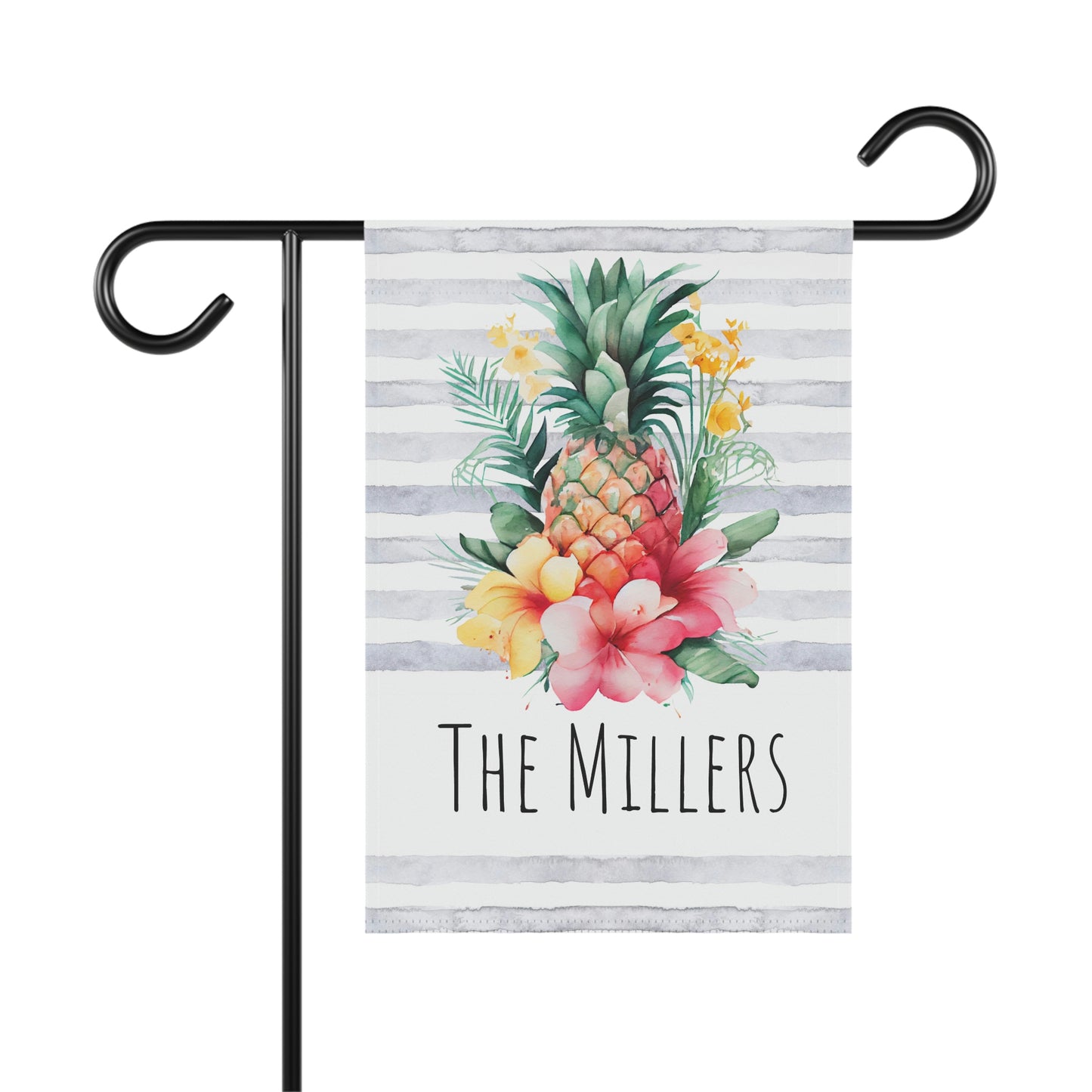 Personalized Pineapple Summer Garden Flag