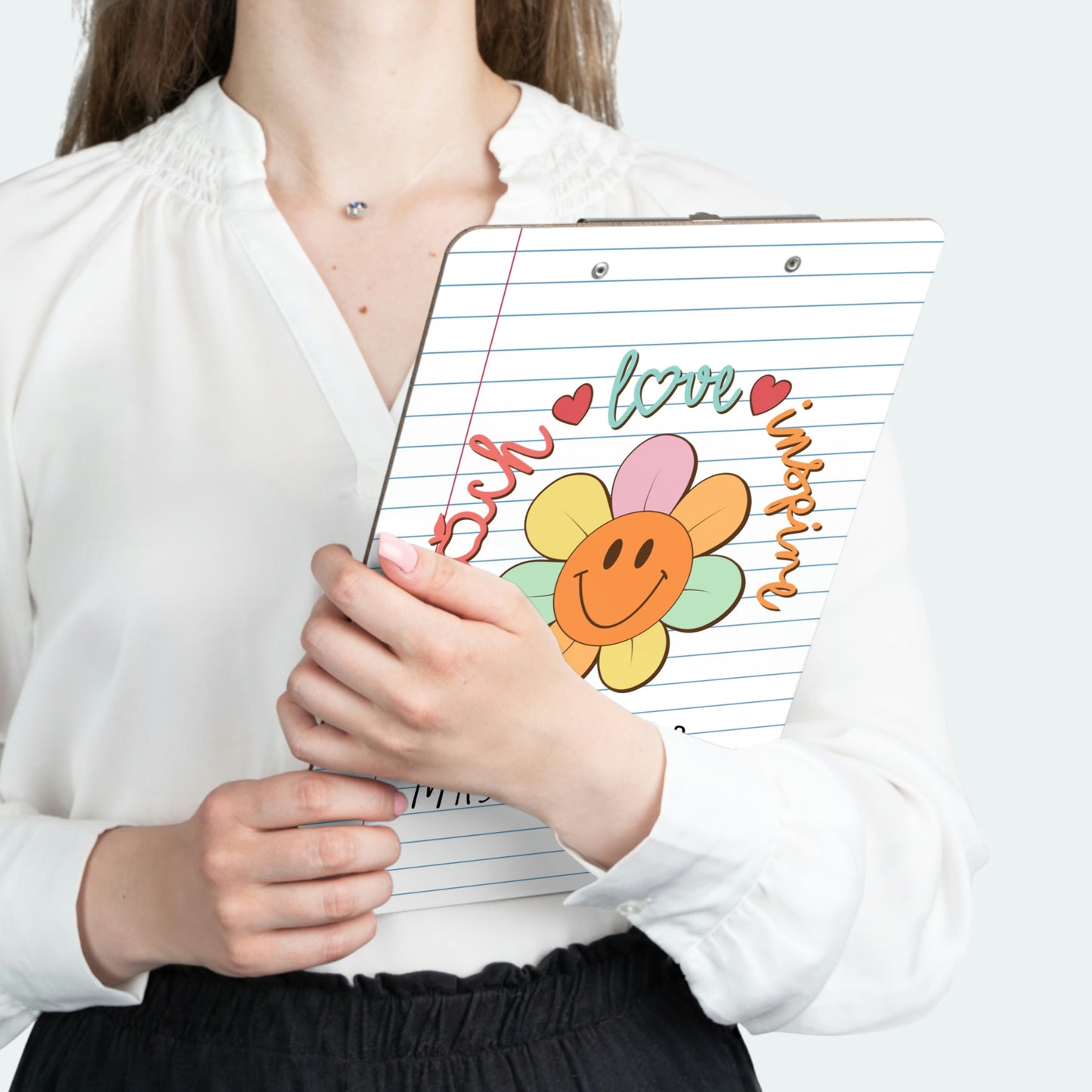 Personalized Teacher Clipboard, Teacher Appreciation Gift, Custom Monogram Clip Board, Retro, Monogram Teacher Gift, Back to School