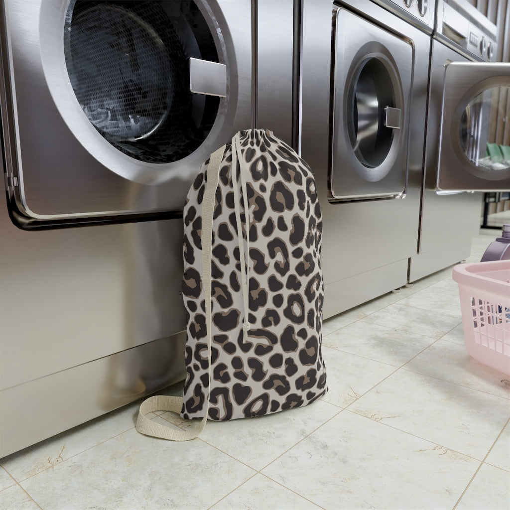 Leopard Print Laundry Tote - Personalized Home Decor