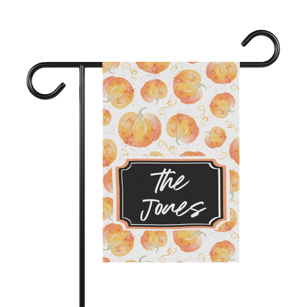 Personalized Fall Pumpkin Garden Flag Home Decor
