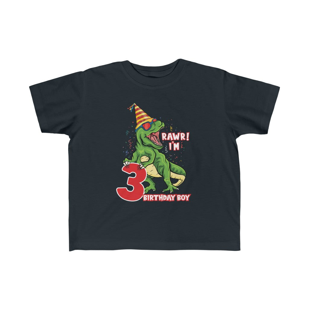 Rawr I'm 3 Birthday Boy TShirt Kids clothes