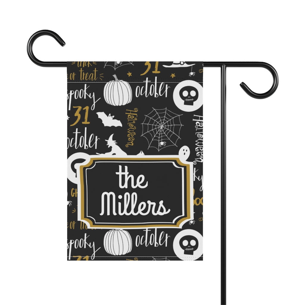 Personalized Halloween Garden Flag Home Decor