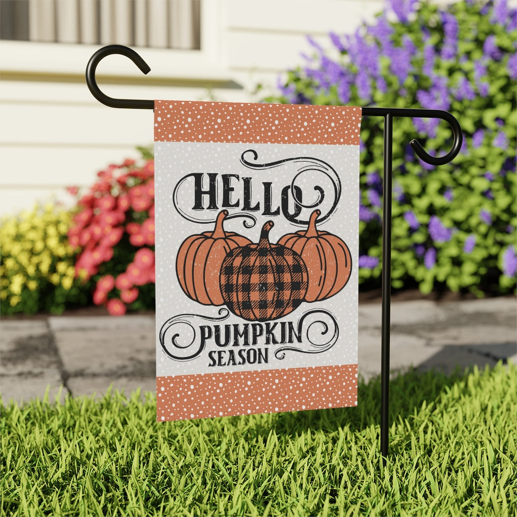 Hello Pumpkin Season Garden Flag Home Decor