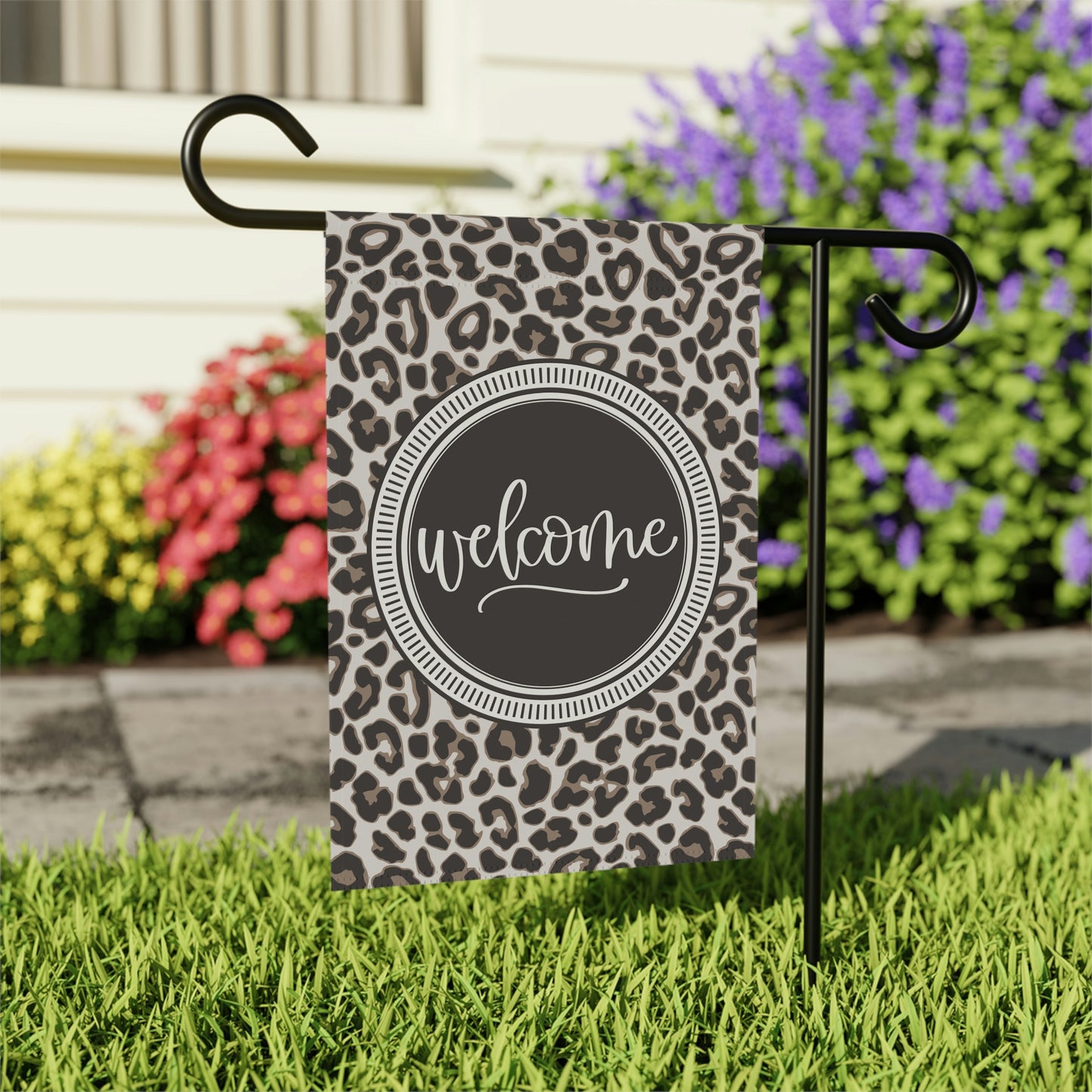 Leopard Welcome Flag