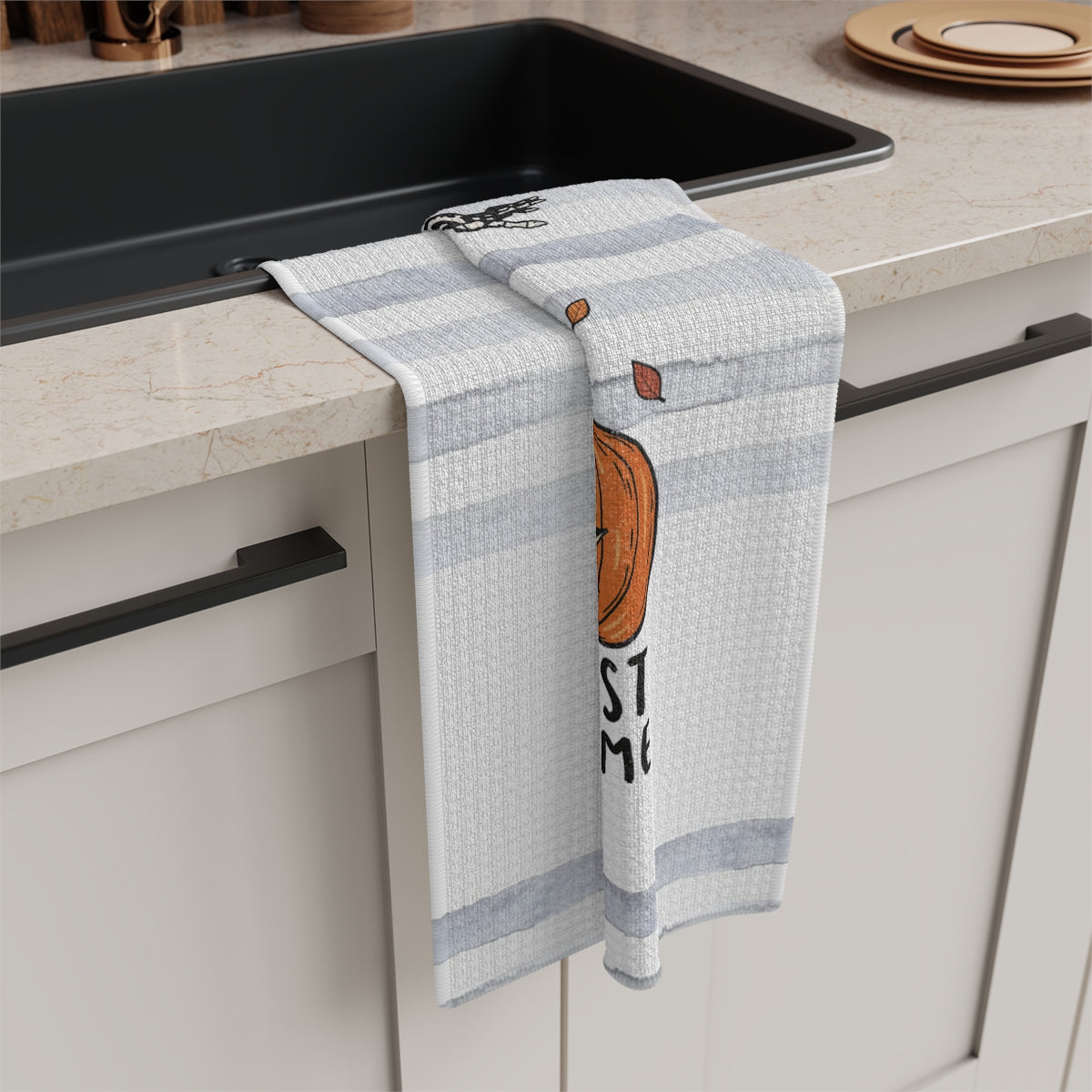 Halloween Kitchen Skeleton Waffle Towel