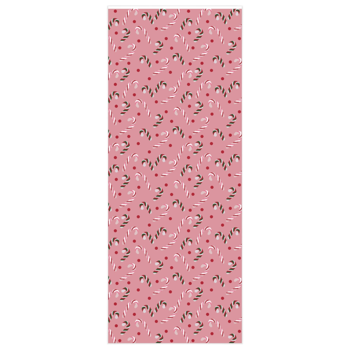 Pink Candy Cane Christmas Wrapping Paper