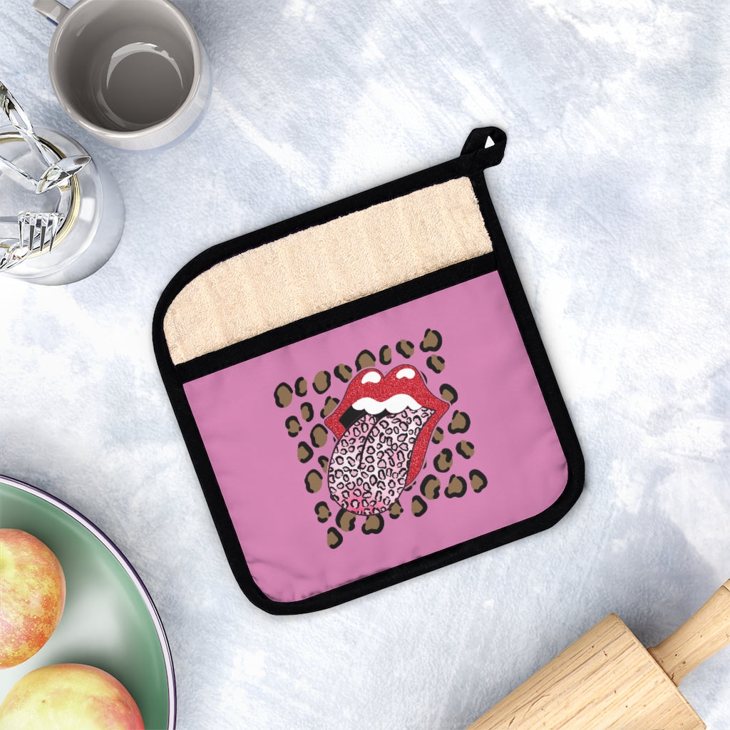Leopard Lips Pot Holder, Leopard kitchen decor Home Decor