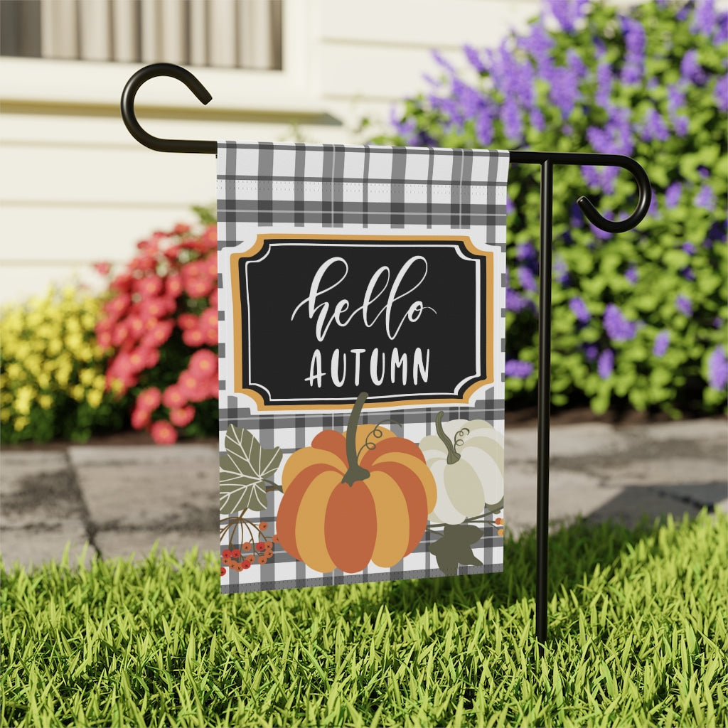 Hello Autumn Garden Flag