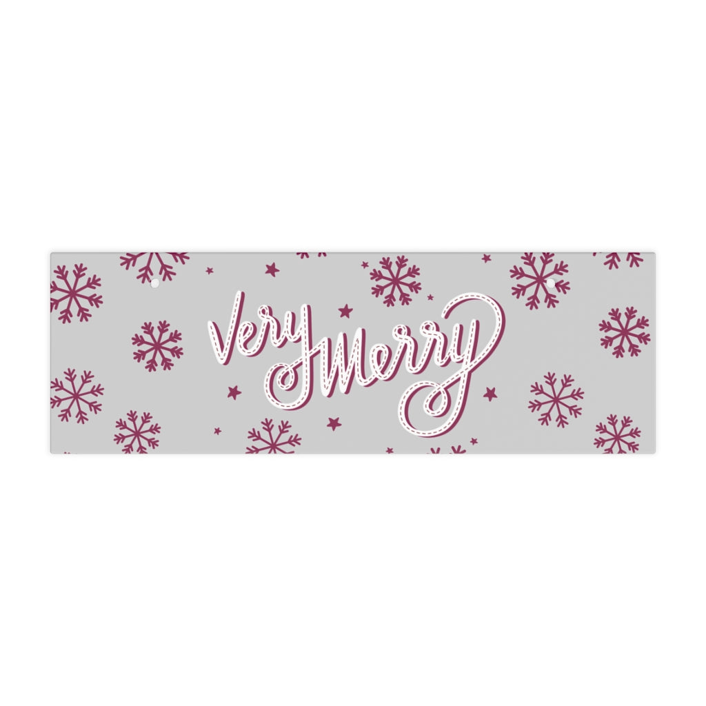 Very Merry Ceramic Wall Sign, Christmas Sign, Christmas Hanging Sign, Christmas Decoration, Christmas Decor, Ceramic Sign - Premium Home Decor - Just $22.50! Shop now at Nine Thirty Nine Design