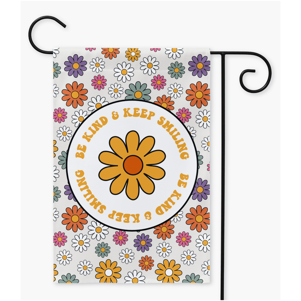 Retro Garden Flag Flag