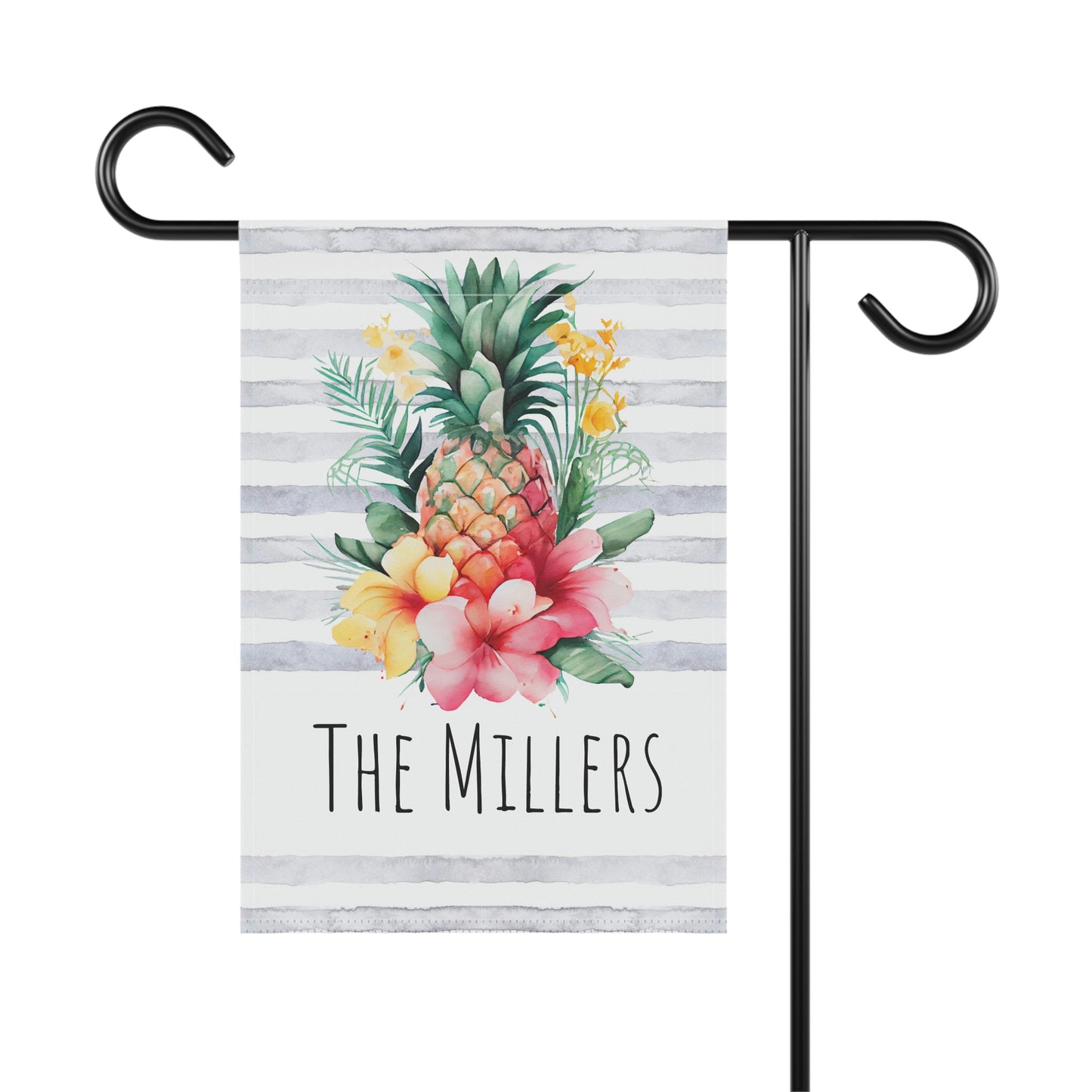 Personalized Pineapple Summer Garden Flag