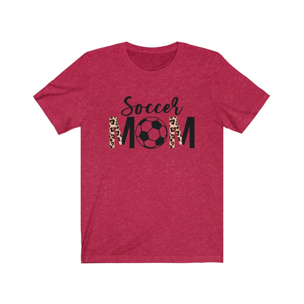 Soccer Mom TShirt, Leopard Soccer Mom Shirt, Game Day Shirt, Sport Mom Shirt T-Shirt
