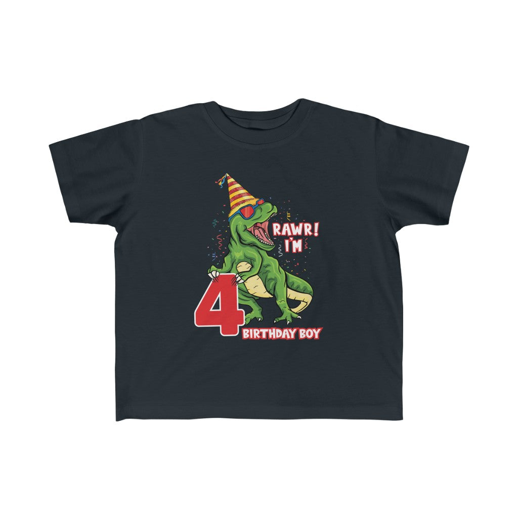 Rawr I'm 4 Birthday Boy TShirt Kids clothes