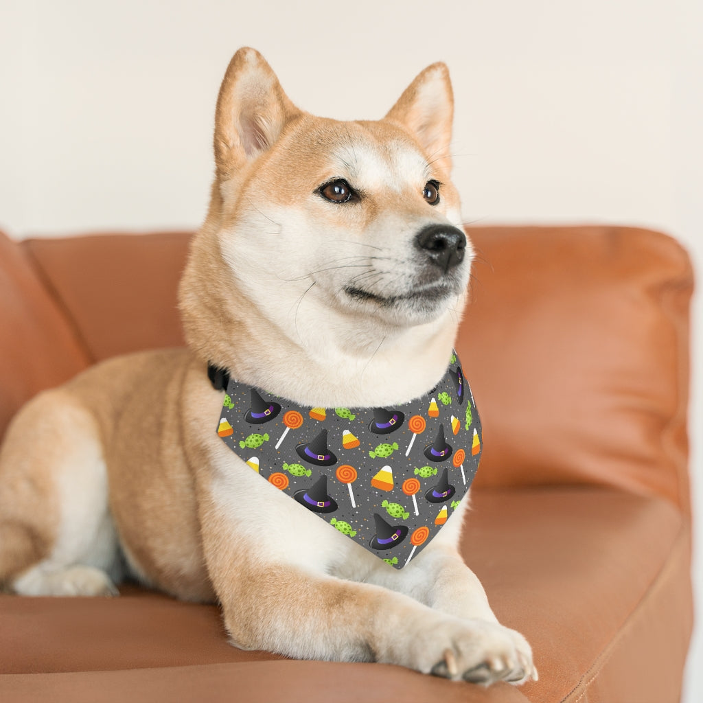 Halloween Pet Bandana Collar, Spiderweb Pet Bandana, Spooky Pet Collar, Dog Costume Pets