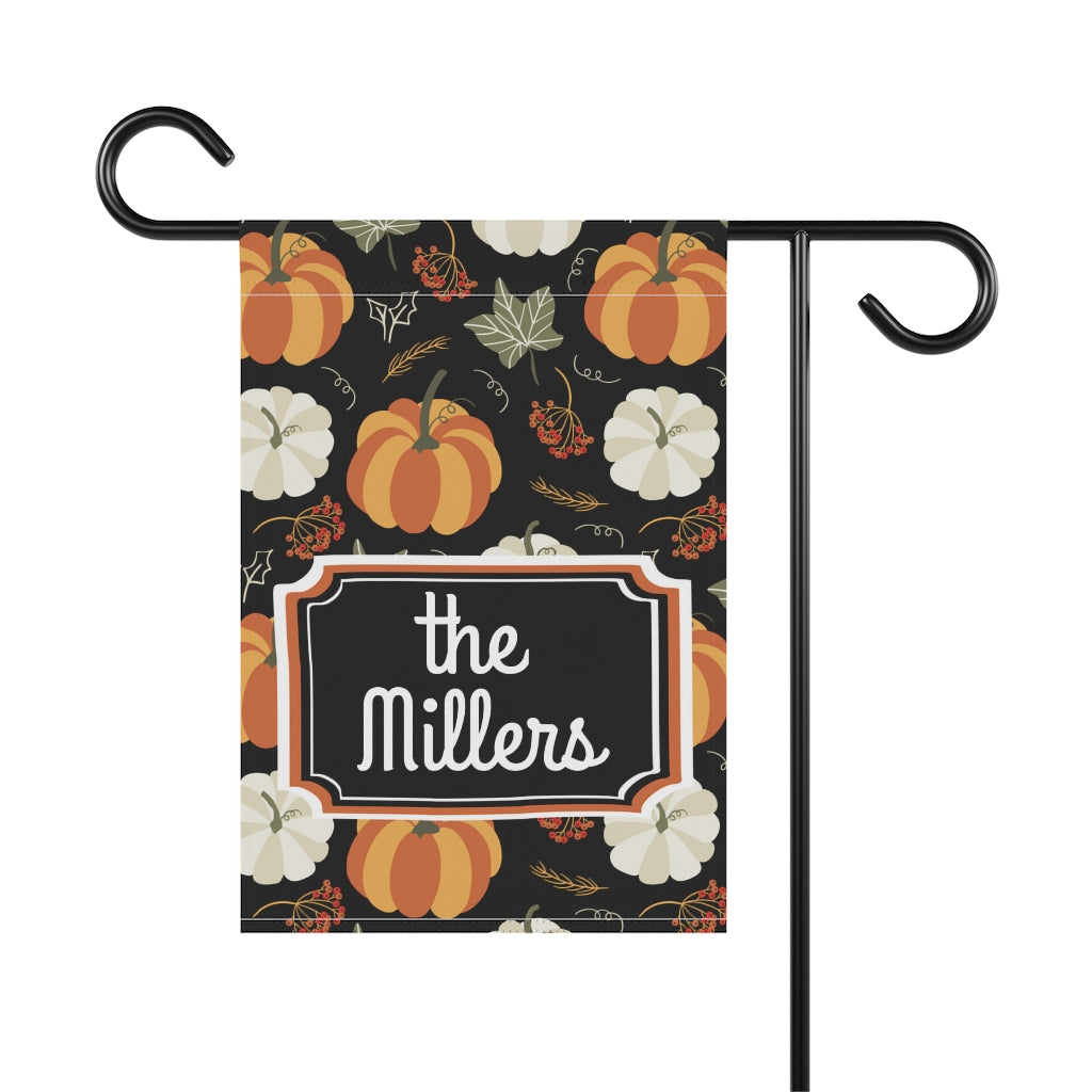 Personalized Pumpkin Garden Flag Home Decor