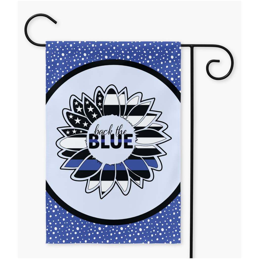 Support Police Garden Flag Flag