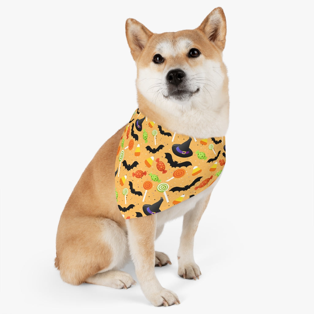 Halloween Pet Bandana Collar, Spiderweb Pet Bandana, Spooky Pet Collar, Pet trick or treat Pets