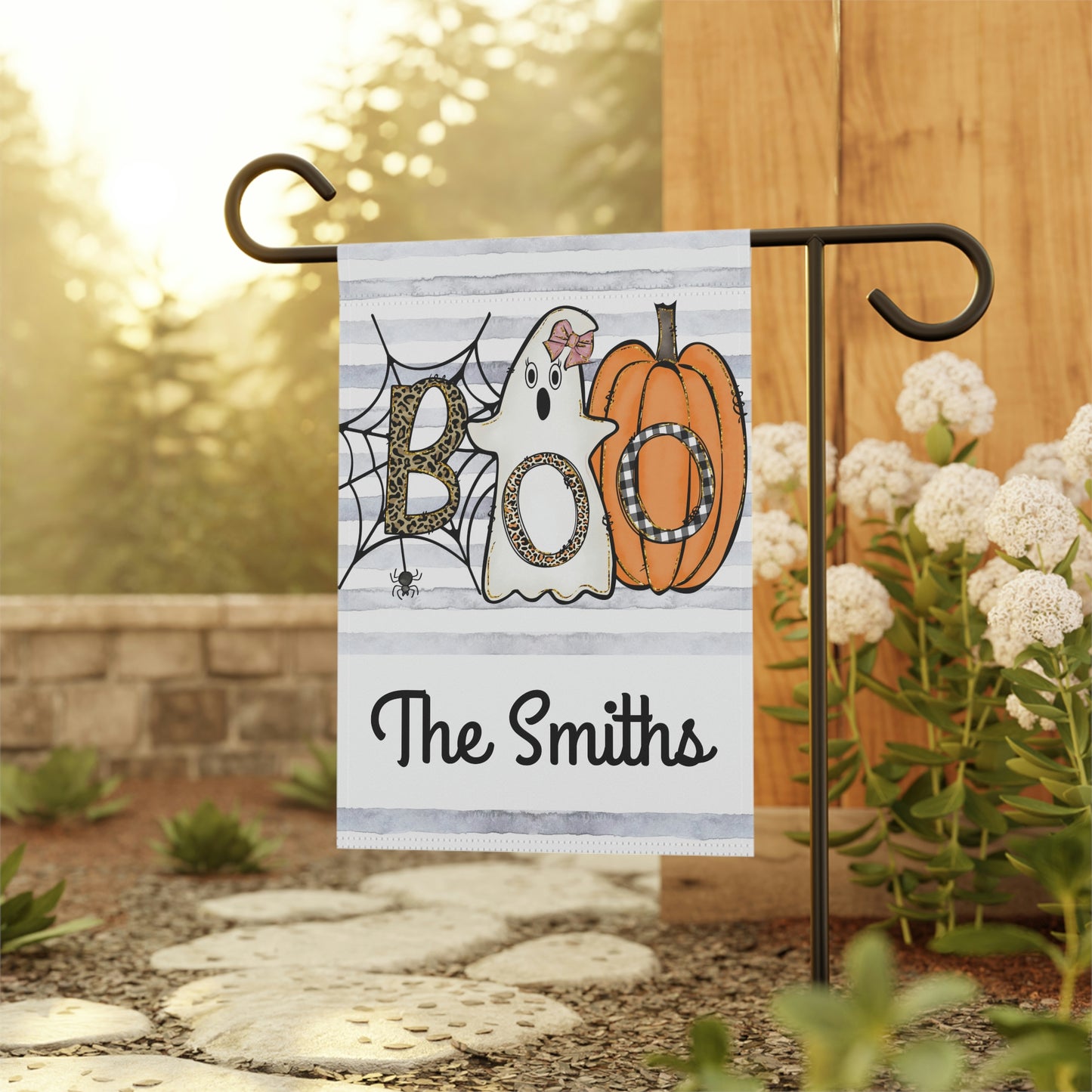 Personalized Boo Fall Garden Flag
