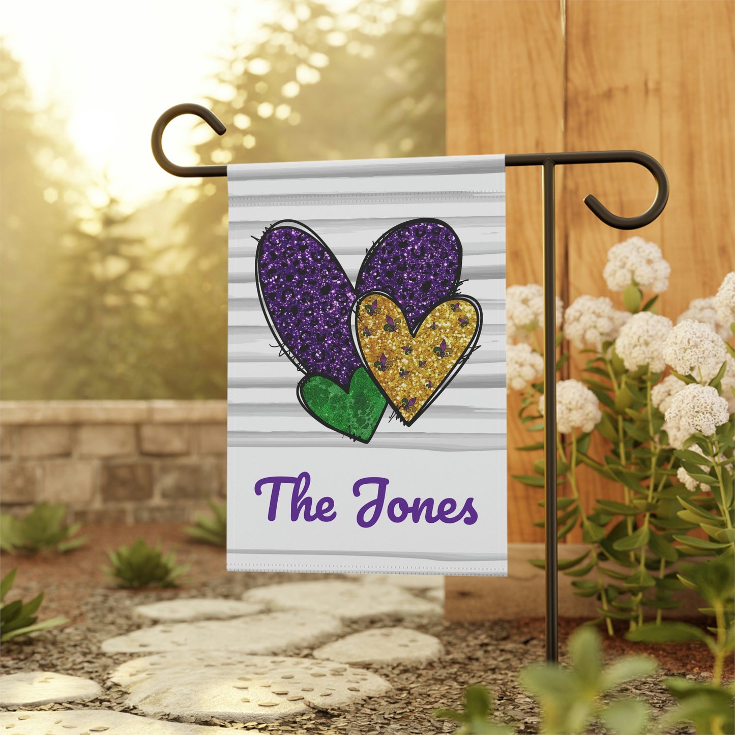 Mardis Gras Garden Flag