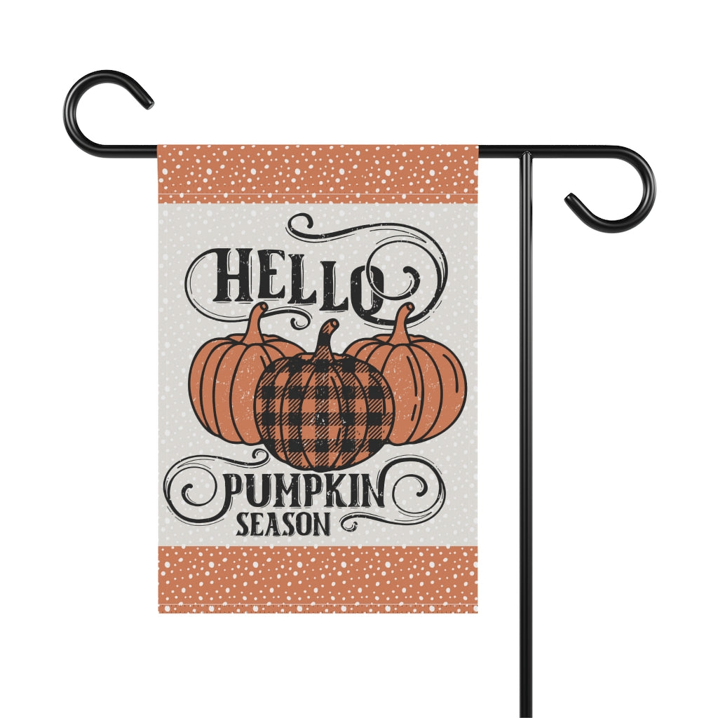 Hello Pumpkin Season Garden Flag Home Decor