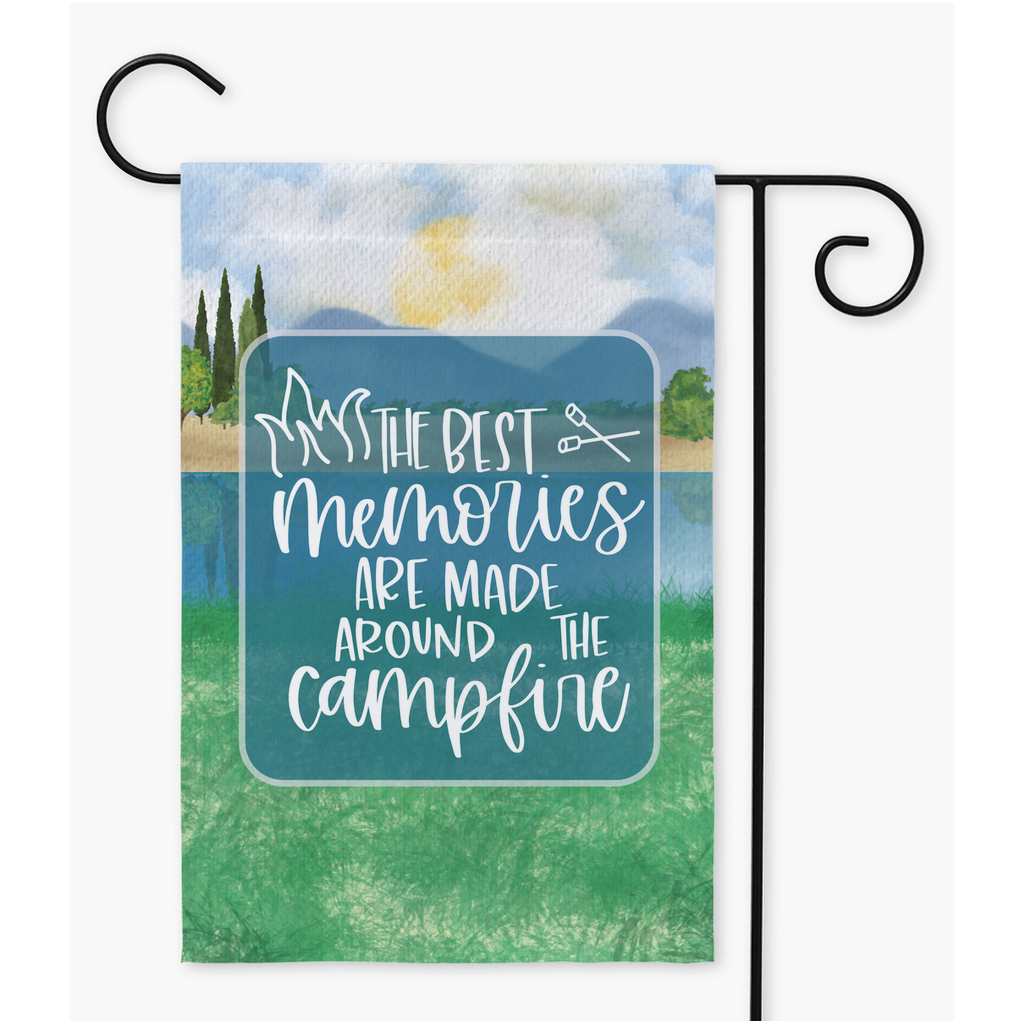 Camping Garden Flag Flags