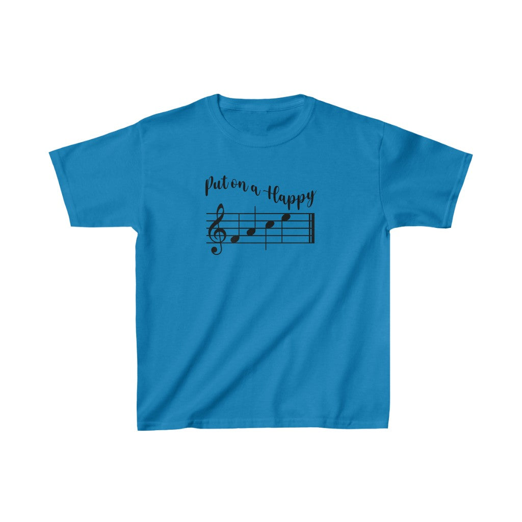 Put On A Happy Face - Kids Cotton Tee Kids clothes