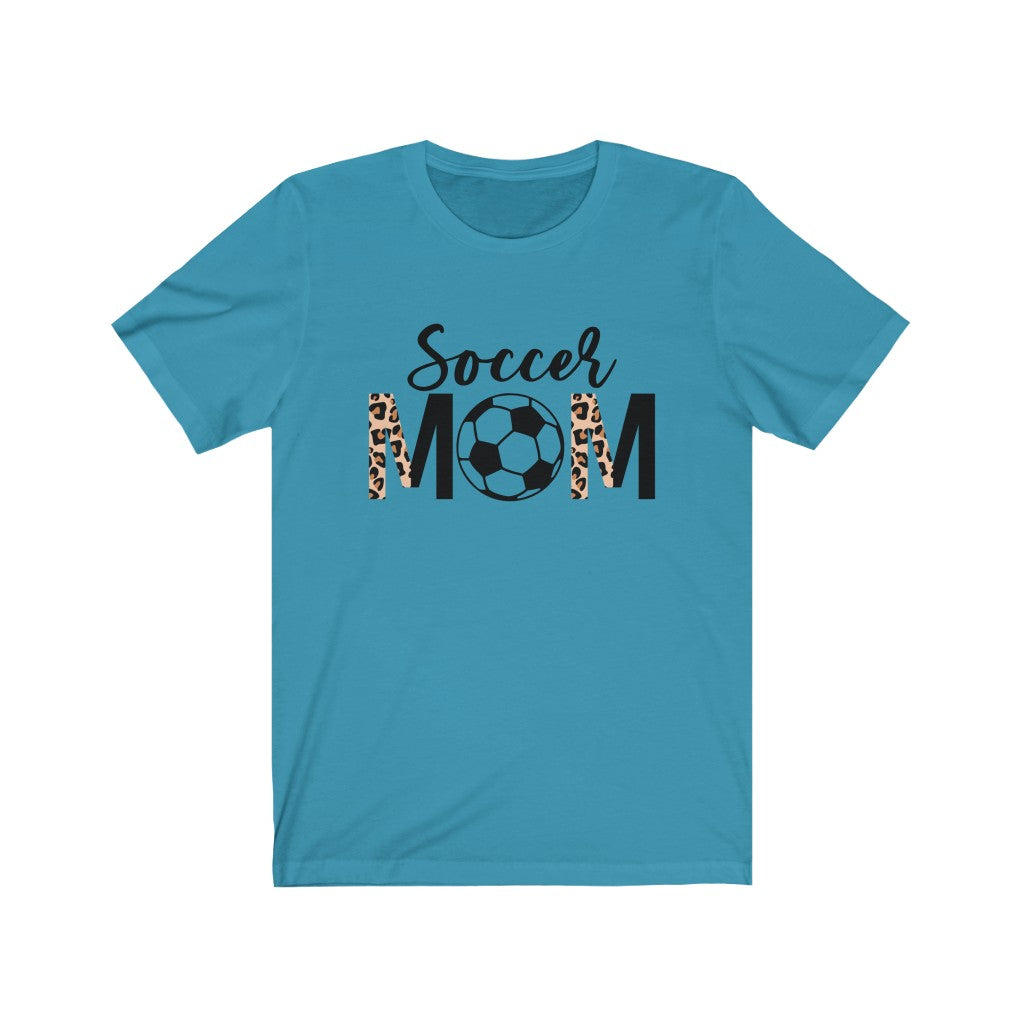 Soccer Mom TShirt, Leopard Soccer Mom Shirt, Game Day Shirt, Sport Mom Shirt T-Shirt