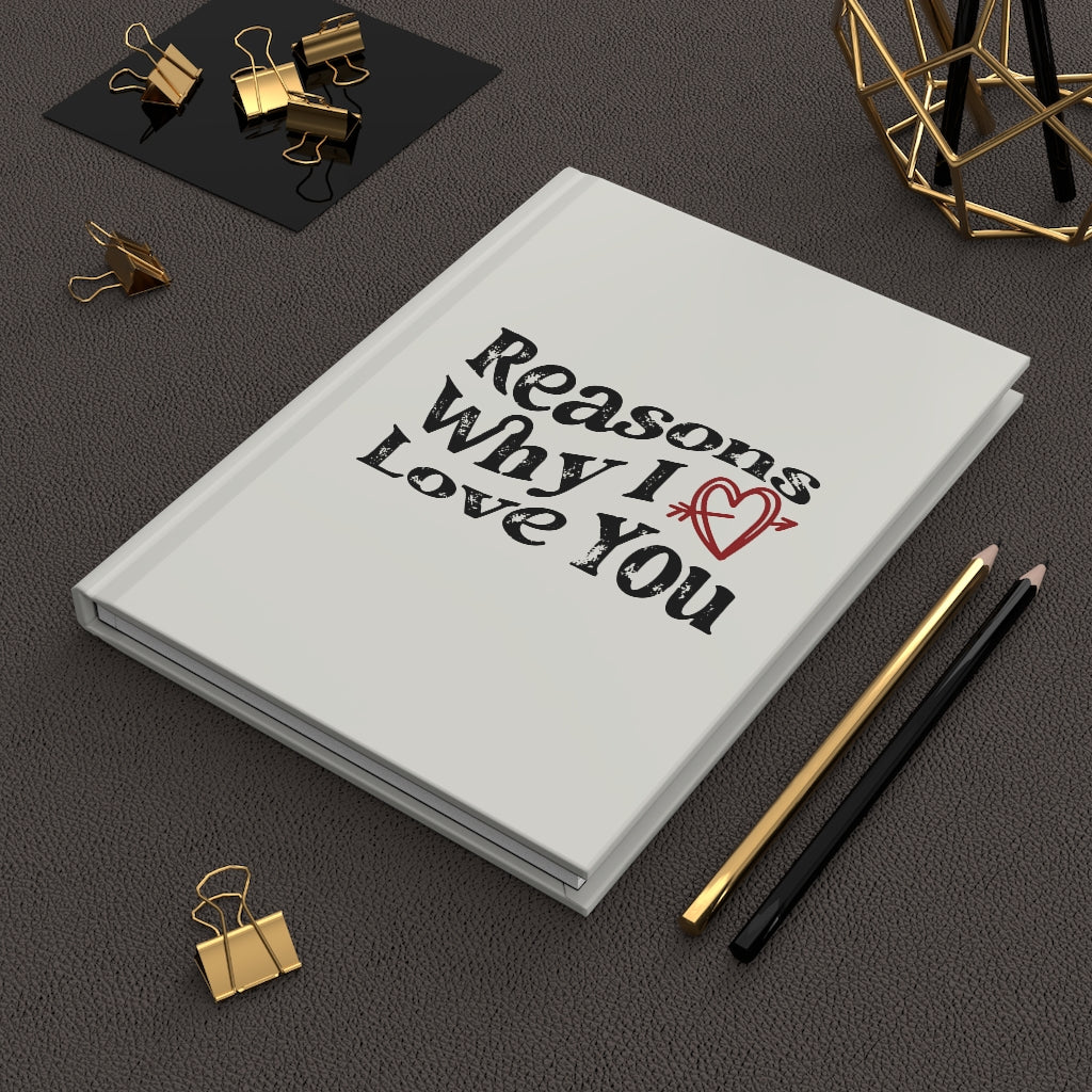 Reasons Why I Love You, Valentines Journal, Love Journal, Love Letters, Gift for Husband, Valentines Day Gift for Wife, Girlfriend Gift Paper products
