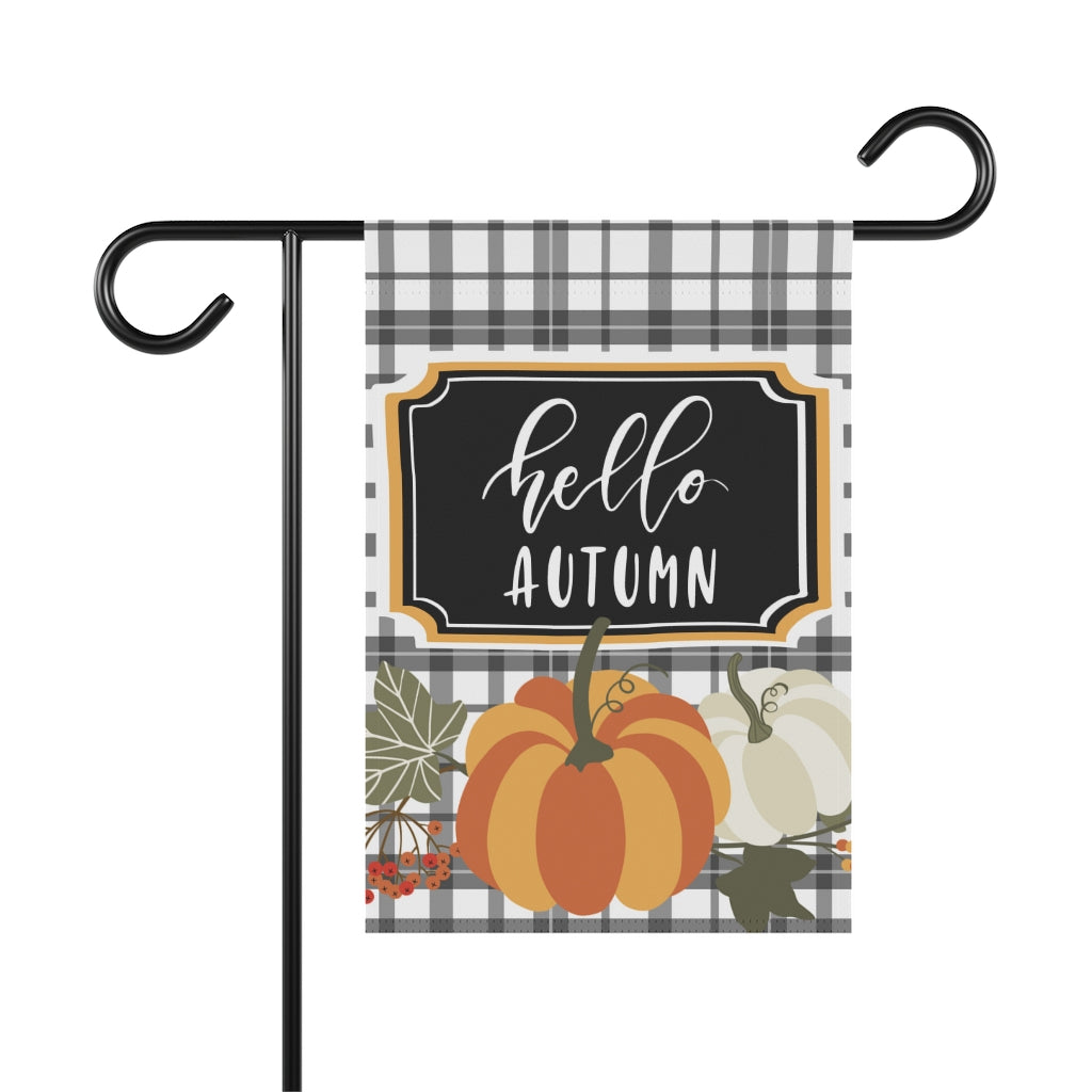 Hello Autumn Garden Flag