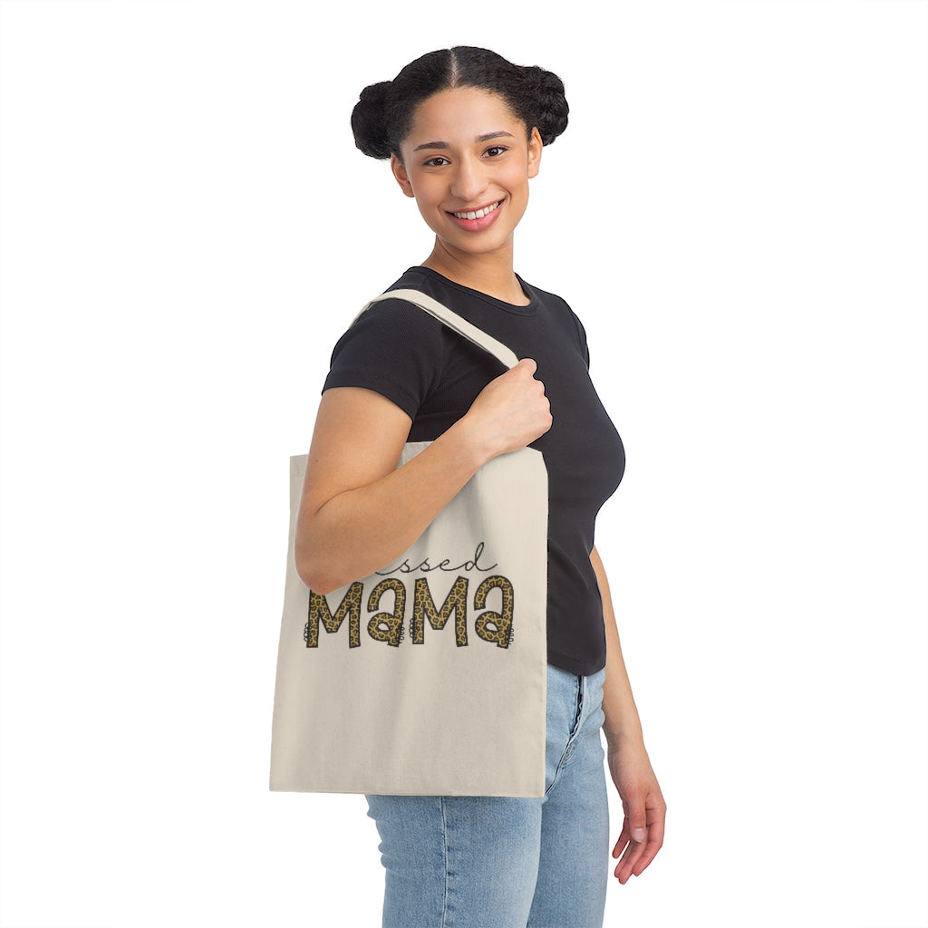 Blessed Mama Canvas Tote Bag Bags