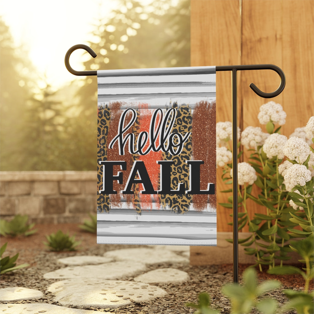 Hello Fall Garden Flag Home Decor