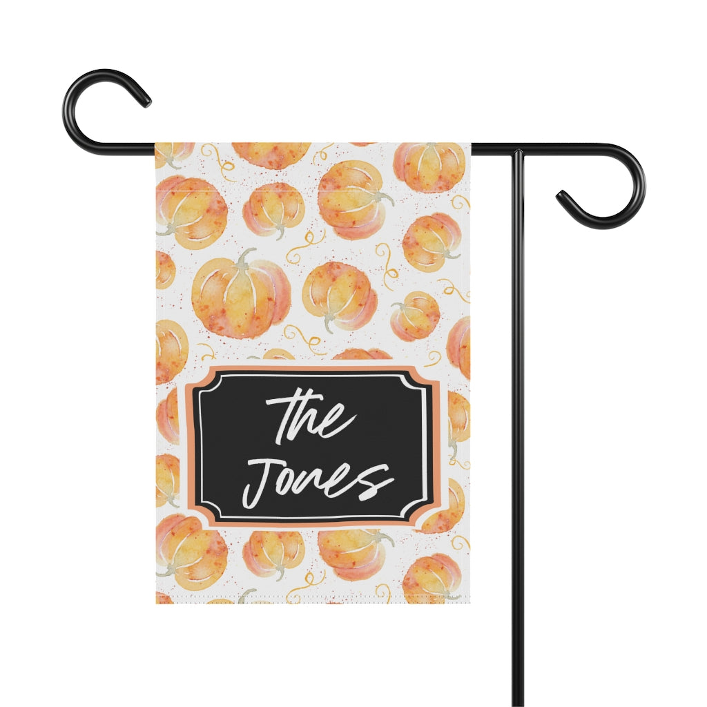Personalized Fall Pumpkin Garden Flag Home Decor