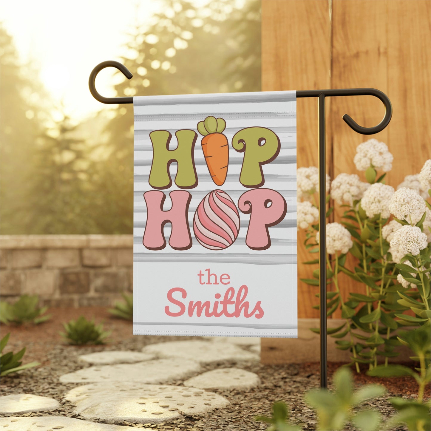 Hip Hop Easter Garden Flag