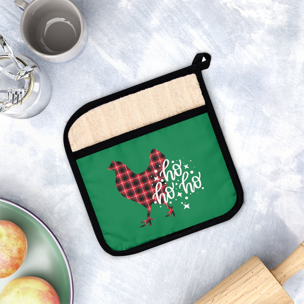 Christmas Chicken Pot Holder, Chicken Lover Gift Home Decor