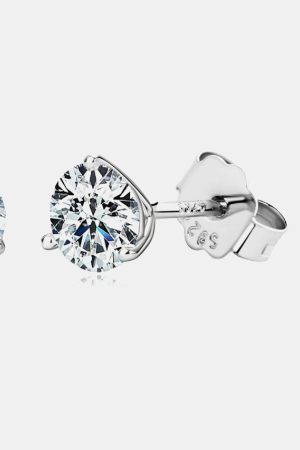 Moissanite 925 Sterling Silver Stud Earrings - Premium Jewelry - Just $71! Shop now at Nine Thirty Nine Design