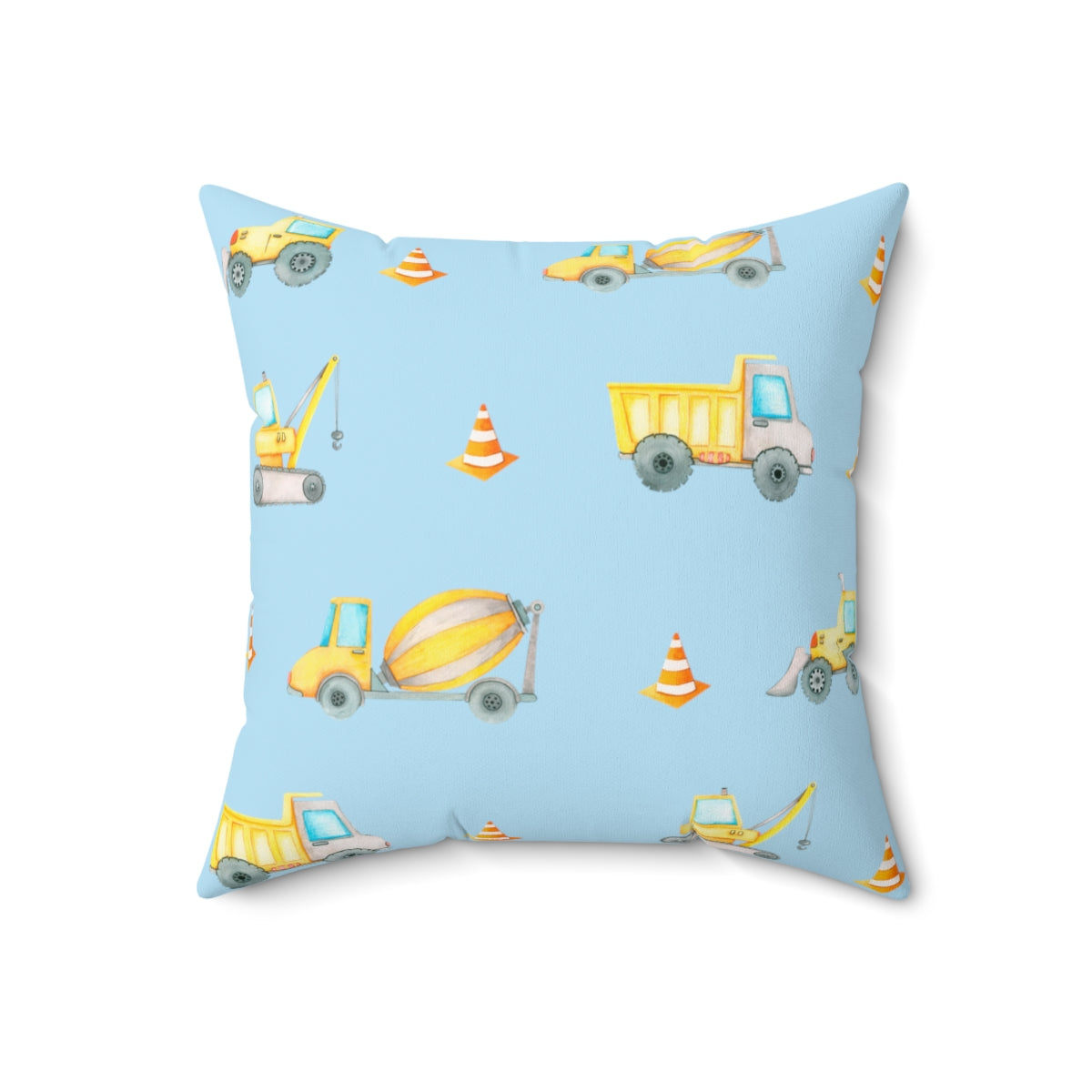 Grandson Construction Themed Pillow From Grandma