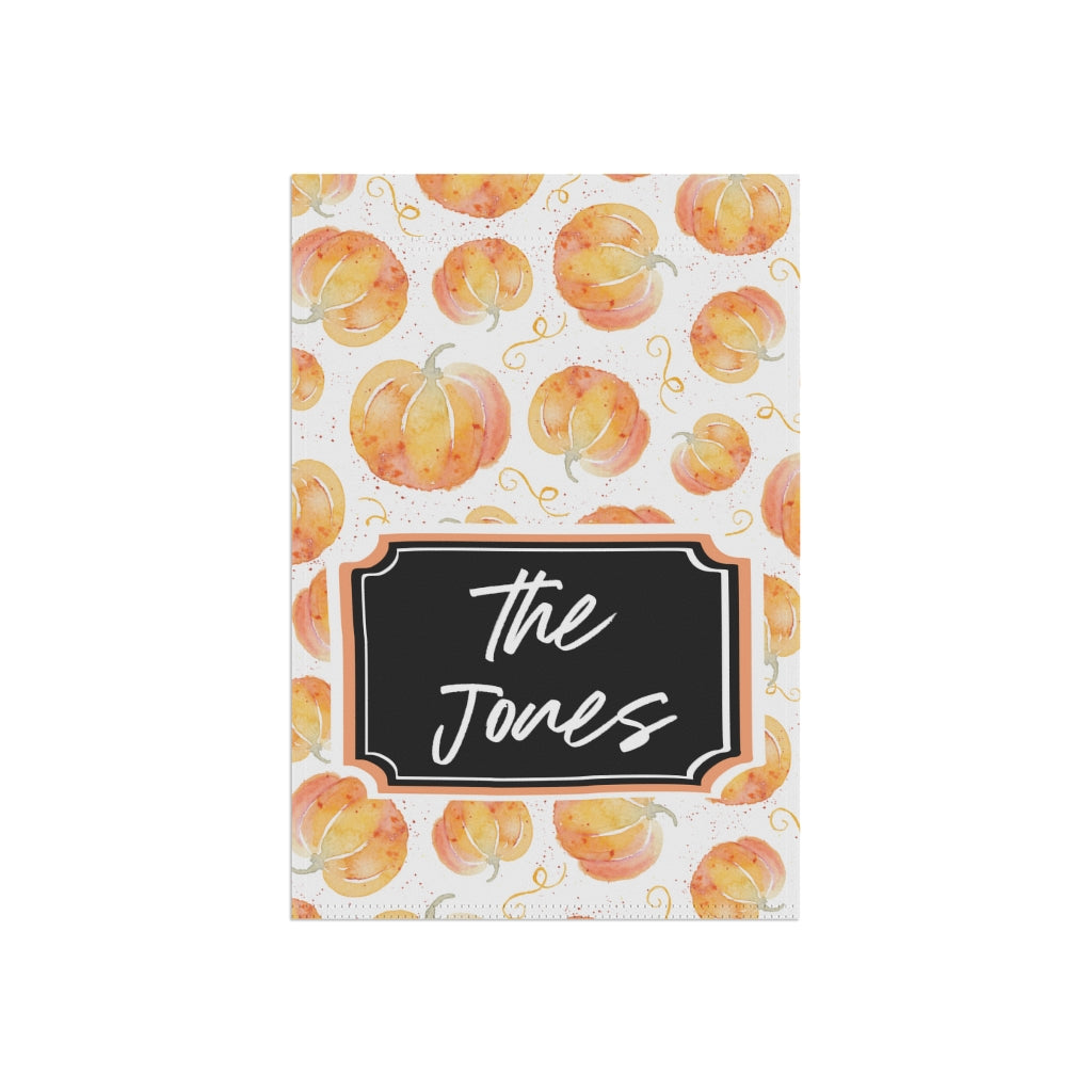 Personalized Fall Pumpkin Garden Flag Home Decor