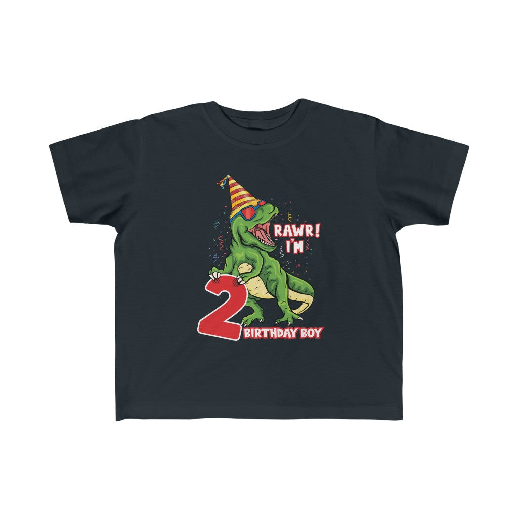 Rawr I'm 2 Birthday Boy TShirt Kids clothes