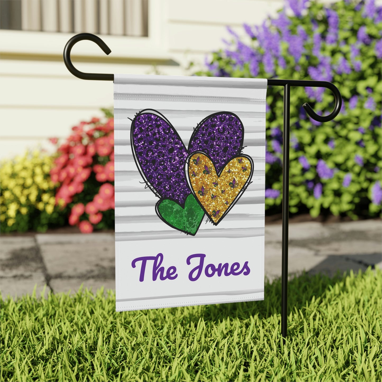 Mardis Gras Garden Flag