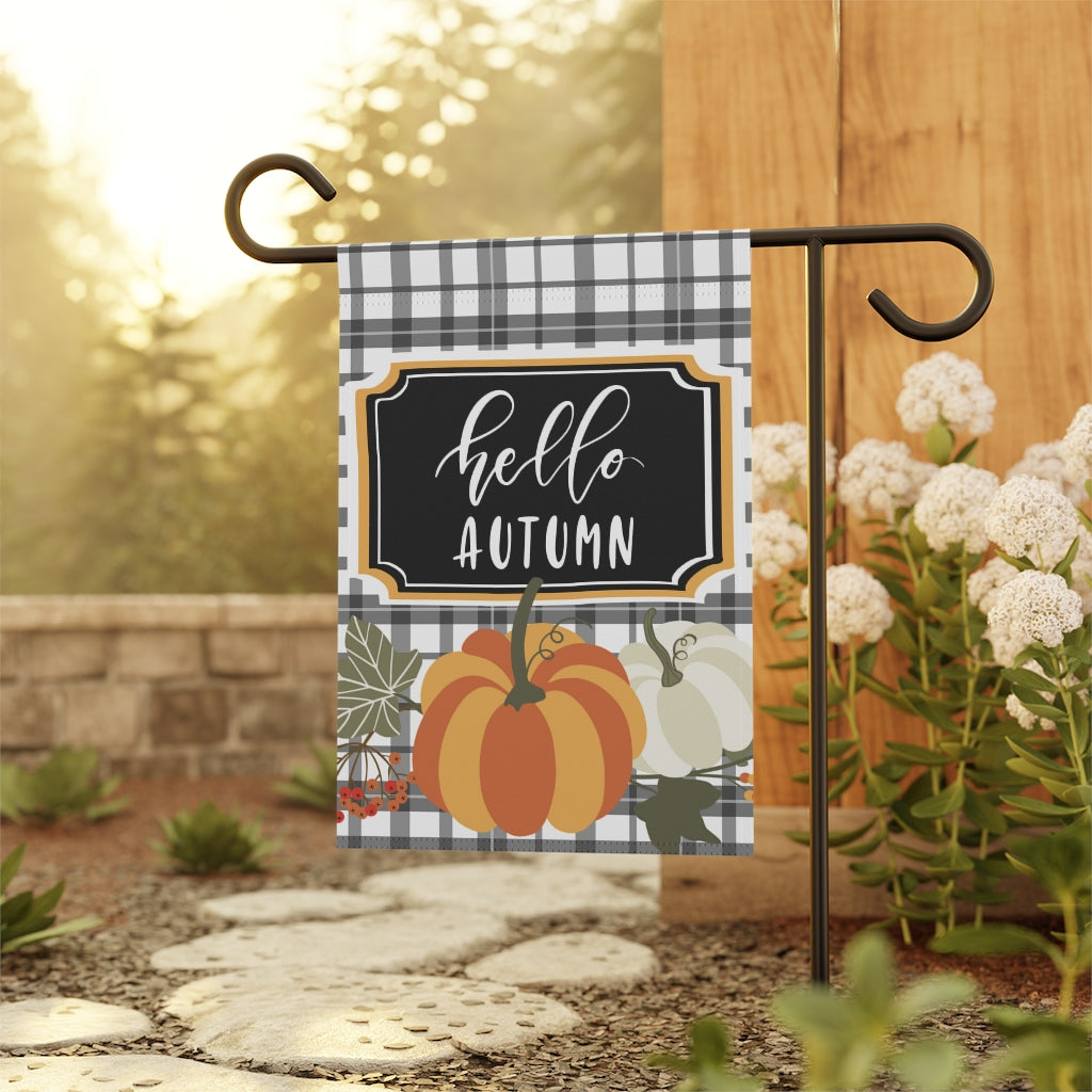 Hello Autumn Garden Flag