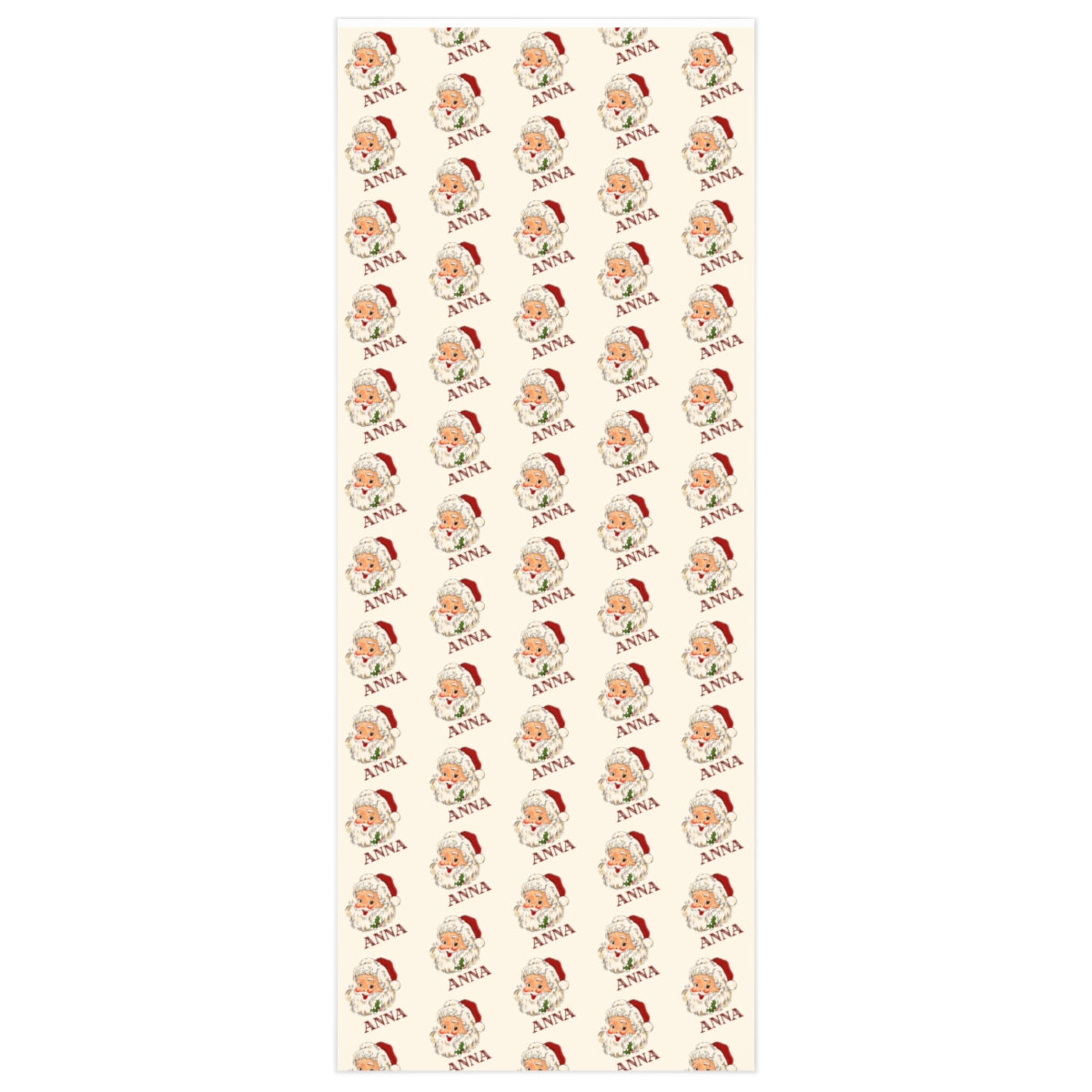 Personalized Vintage Santa Christmas Wrapping Paper