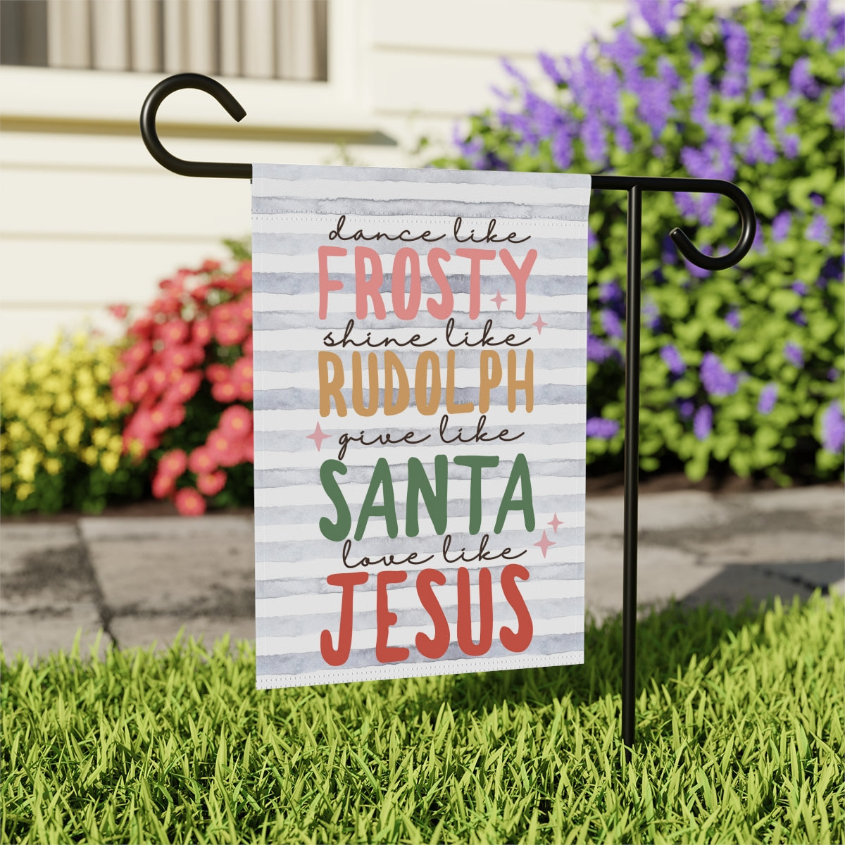 Christmas Retro Garden Flag